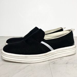 Franco Sarto Maldives Canvas Black Slip On Sneaker 8M